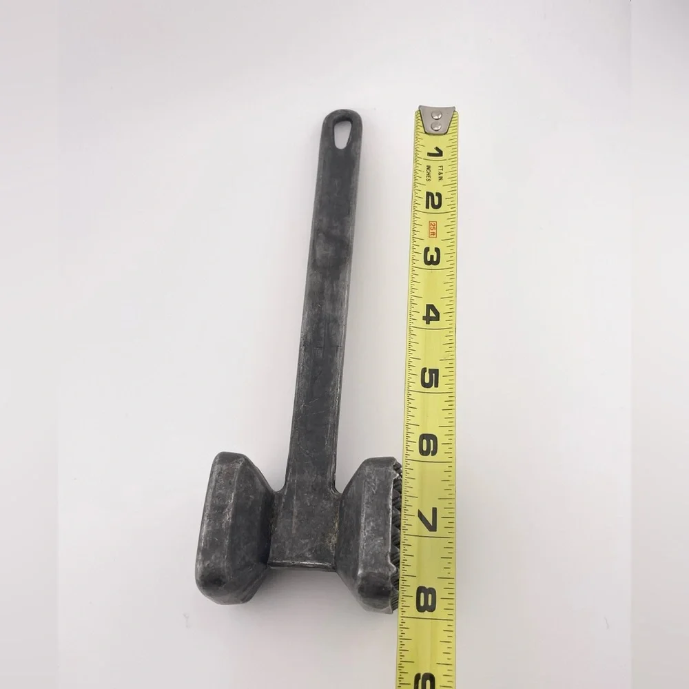 Vintage, Silver Meat Tenderizer Two Sided Hammer Mallet Tool